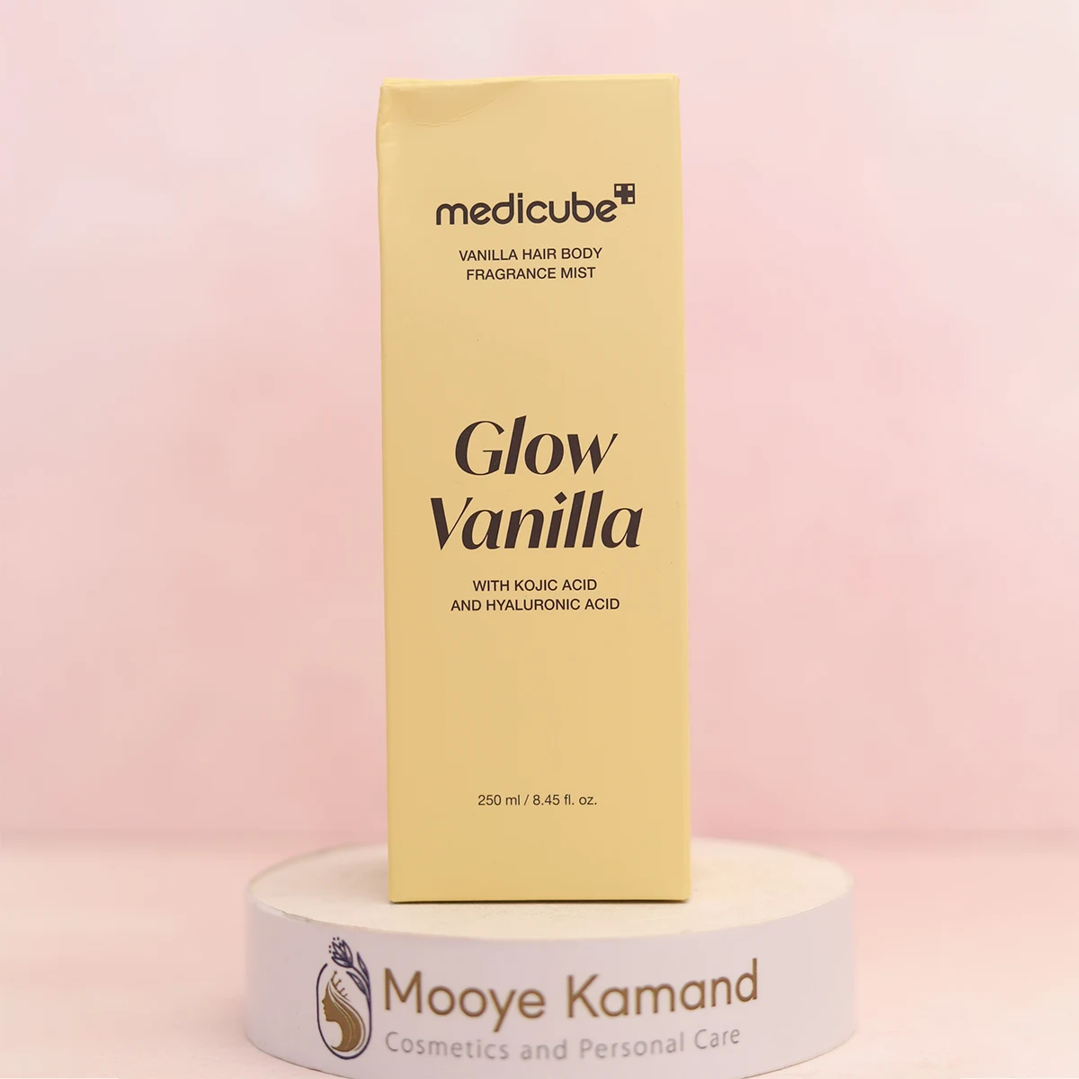 Medicube-Glow-Vanilla-Hair-Body-Fragrance-Mist-250ml-BG1-Front میست بدن و موی وانیلی مدی کیوب - تصویر 1