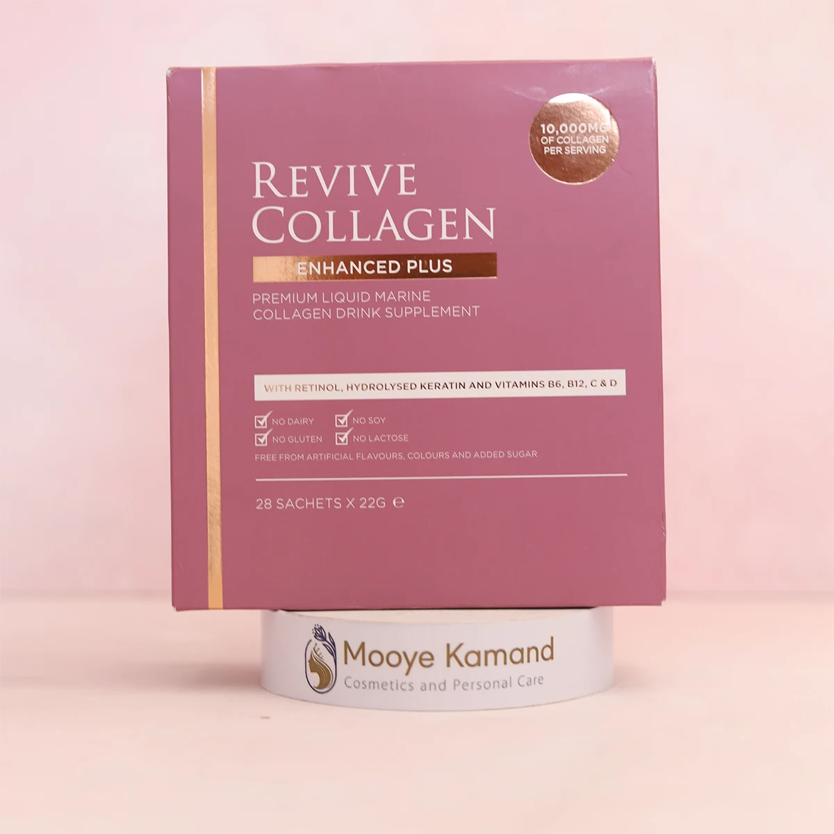 Revive-Collagen-Enhanced-Plus-Marine-Collagen-Drink-28-Sachets-BG1-Front مکمل کلاژن دریایی مایع ریوایو - تصویر 1